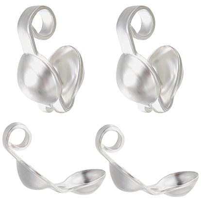 20шт. 925 наконечники бусин из стерлингового серебра, Калотте заканчивается, крышка раскладушки