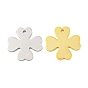 925 Sterling Silver Clover Charms, with 925 Stamp