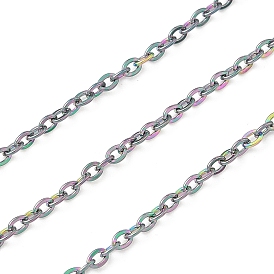 Ионное покрытие (ip) 304 кабельные цепи из нержавеющей стали, пайки, с катушкой, Плоско-овальные