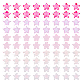 150 шт 5 стили прозрачные акриловые бусины, звезда