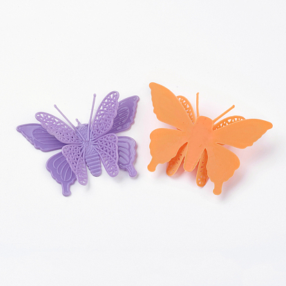 Cabochons acryliques de couleur pure, papillon