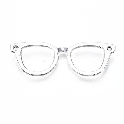 Glasses/Spectacles Tibetan Style Alloy Pendants, Cadmium Free & Lead Free, 19.5x55x3mm, Hole: 2mm, about 230pcs/1000g