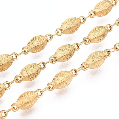 5м 304 овальные звенья из текстурированной нержавеющей стали, пайки, с катушкой, ионное покрытие (ip)