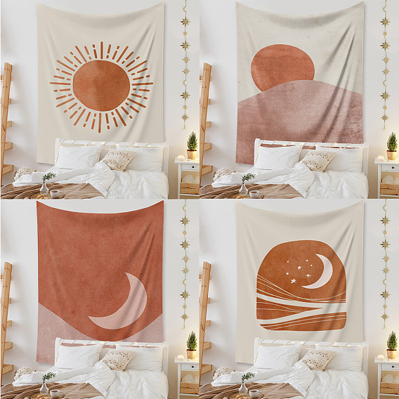 Altar Wiccan Witchcraft Tapestries, Bohemian Style Polyester Backdrops, Photography Background Banner for Party Home Decoration, Rectangle