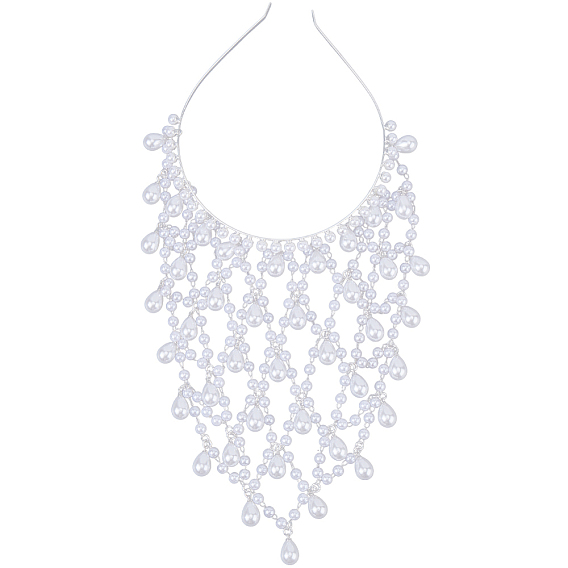 Заколки для волос с искусственным жемчугом для женщин и девочек, свадебная повязка на голову