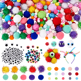 Наборы аксессуаров для самостоятельного изготовления кукол, включая пластиковые кабошоны для поделок, полиэфирный жемчуг