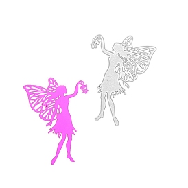 Fairy Pattern Carbon Steel Cutting Dies Stencils, for DIY Scrapbooking, Photo Album, Decorative Embossing Paper Card