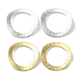 Латунные соединительные колечки, текстурированное изогнутое кольцо