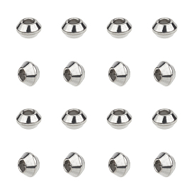 304 Stainless Steel Spacer Beads, Bicone, with Bead Container