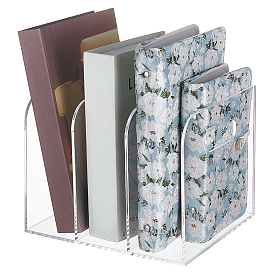 Transparent Acrylic Bookshelf, Desktop Book Stands, Home Office Desktop Decoration