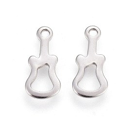 201 Stainless Steel Pendants, Cut-Out, Guitar
