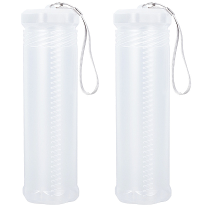 2шт. выдвижной пластиковый футляр для кистей, длинная трубка держателя кисти, колонка