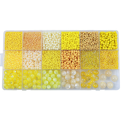 Набор для поиска ювелирных изделий в стиле «сделай сам» из смолы и акрила, круглый, рис и трубка