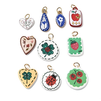 Печать 304 подвески из нержавеющей стали, золотые