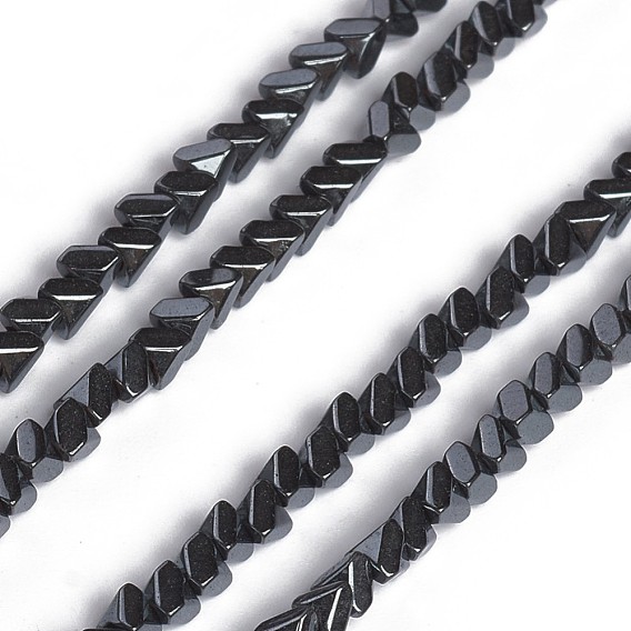 Non-magnetic Synthetic Hematite Beads Strands, Beads Strands, Faceted, Rhombus
