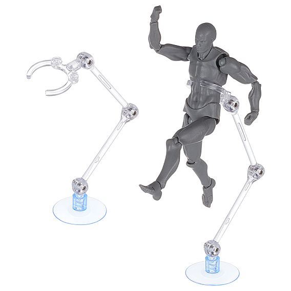 Подставки для демонстрации собранных пластиковых моделей фигурок с присосками.