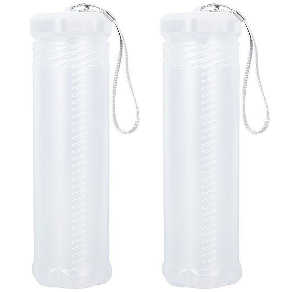 2шт. выдвижной пластиковый футляр для кистей, длинная трубка держателя кисти, колонка