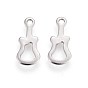 201 Stainless Steel Pendants, Cut-Out, Guitar