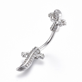 Joyería piercing, anillo de ombligo zirciona cúbico de latón, anillos del vientre, con 304 barra de acero inoxidable
