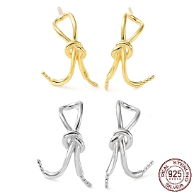 925 Sterling Silver Stud Earring, Knot