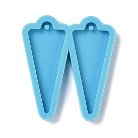 DIY Pendant Silicone Molds, for Earring Making, Resin Casting Molds, For UV Resin, Epoxy Resin Jewelry Making, Triangle