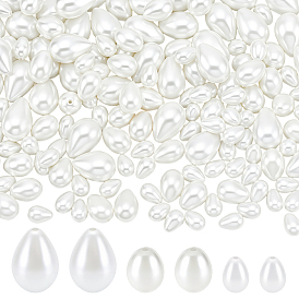 160 шт. 3 стили стеклянные жемчужные бусины-капли