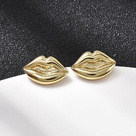 Латунные серьги-гвоздики для губ, стойки покрытие, долговечный, без кадмия и без свинца