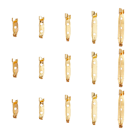 50 шт. 5 стили сплава брошь фурнитура, назад бар контакты