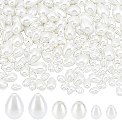 160 шт. 3 стили стеклянные жемчужные бусины-капли