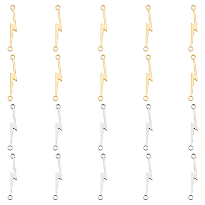 20 шт. 2 цвета подвески-соединители из нержавеющей стали, молниеносные звенья