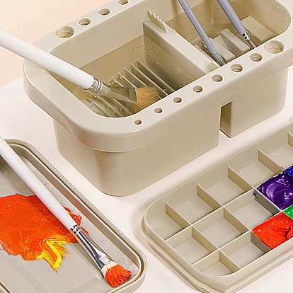 Пластиковые ведра, 3-в-1 ванна для кисти, очиститель малярных кистей, многофункциональная емкость для акварельных красок, мойка кисти для рисования