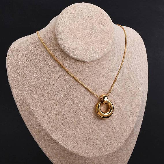 304 ожерелья из нержавеющей стали с подвеской в виде кольца-змеи