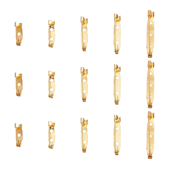 50 шт. 5 стили сплава брошь фурнитура, назад бар контакты