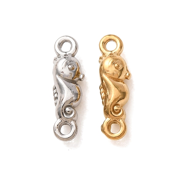 304 Stainless Steel Connector Charms, Sea Horse Links