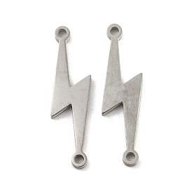304 Stainless Steel Connector Charms, Lightning Bolts Links