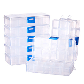 Boîtes en plastique de stockage d'organisateur, rectangle