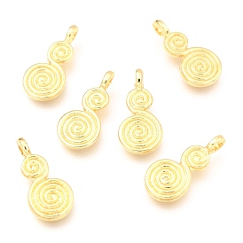 Alloy Pendants, Long-Lasting Plated, with Jump Ring, Flat Gourd Shape