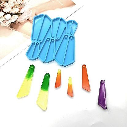 Triangle DIY Pendant Silicone Molds, Resin Casting Molds, For UV Resin, Epoxy Resin Jewelry Making