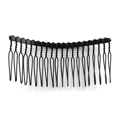 Hair Accessories Iron Hair Combs Findings, 38x73mm