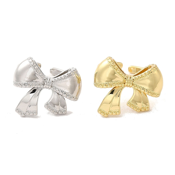 Латунные открытые кольца, без кадмия и без свинца, бантом