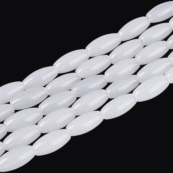 Стеклянные бусины, имитация нефрита , рис