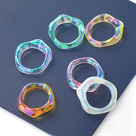 Hip-hop radiant geometric resin ring female couple ring jewelry index finger ring ring