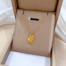 Minimalist Gold Necklace for Women - Simple, Elegant, Lock Collar Chain.
