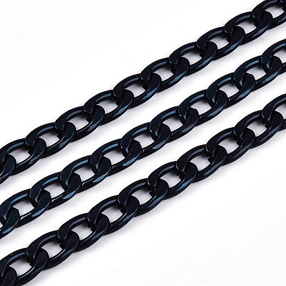 Aluminium ketten verdreht panzerketten, ungeschweißte, ellipsenförmige, 12x7x2 mm