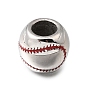 304 из нержавеющей стали эмаль бисер, бейсбол, бусины с большим отверстием