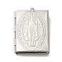 304 Stainless Steel Locket Pendants, Photo Frame Charms for Necklaces, Rectangle & Bag Charm, Stainless Steel Color
