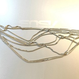 925 Kastenketten aus Sterlingsilber, ungeschweißte