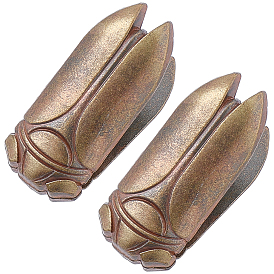 1 Pair Cicada Shaoe Zinc Alloy Clips, for Paper Document, School Office Supplies