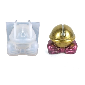 DIY Christmas Bell Silicone Candle Molds, for Scented Candle Making