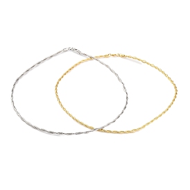 Ожерелья из цепочек-змей из латуни с двойным плетением